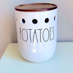 New RAE DUNN L/L "POTATOES" Large Cellar HTF